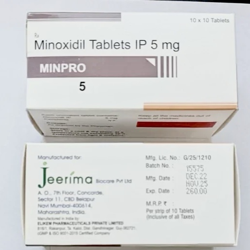 Minoxidil (5mg) (x50 Tablets)